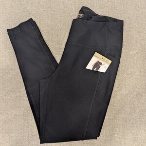 New Mondetta Women's Performance Black Legging with side pockets, size M